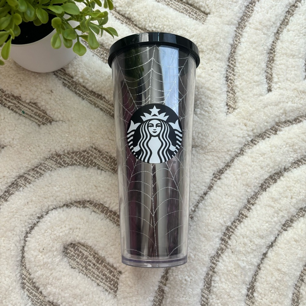 LIKE NEW Starbucks 24fl oz Venti Halloween Spider-Web Cold Cup